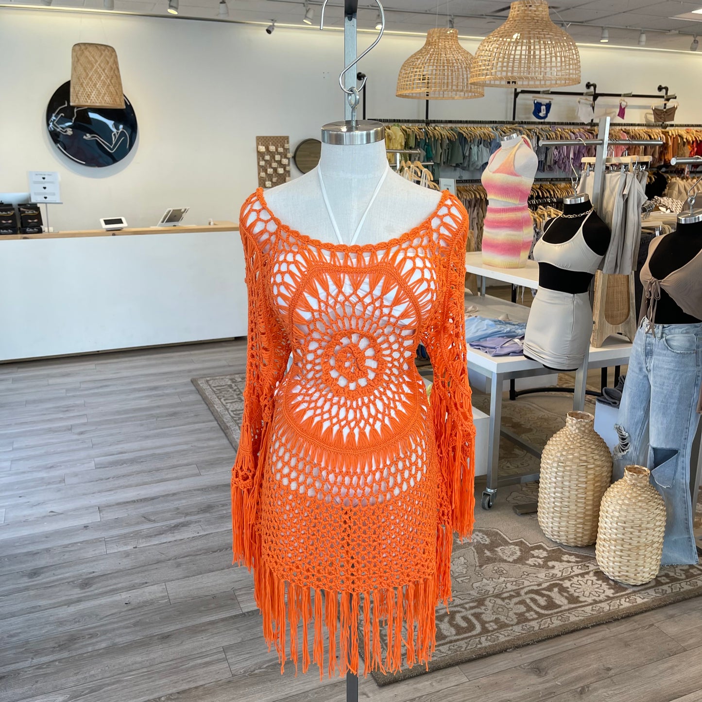 Shore Dress Crochet Swimwear Cover-Up