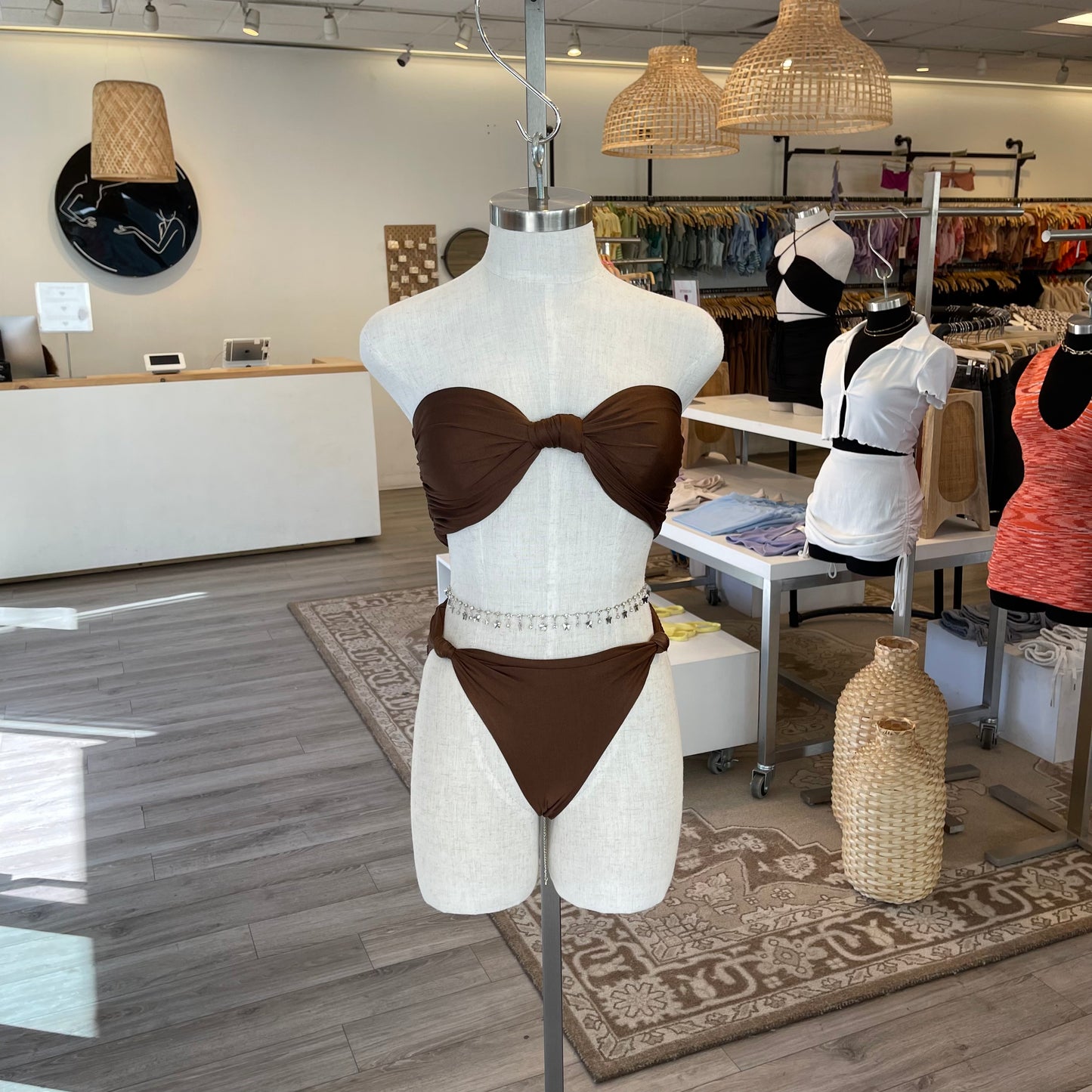 Gigi Two Piece Bathing Suit (Mocha)