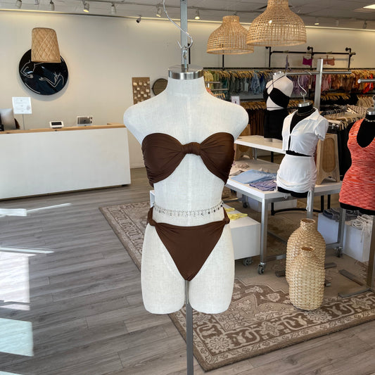 Gigi Two Piece Bathing Suit (Mocha)